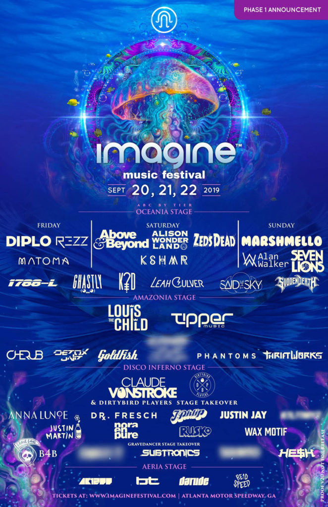 Imagine Music Festival Releases Impressive Phase 1 Lineup 2