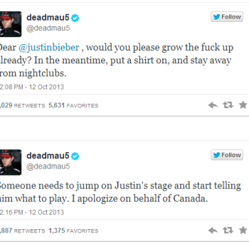 deadmau5 dissing bieber