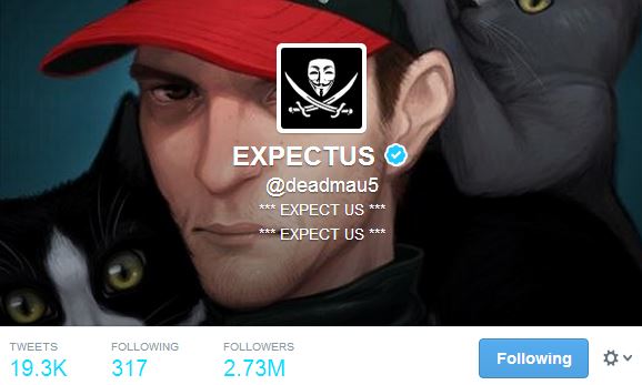 Deadmau5′s Twitter, Facebook, And iPhone Hacked By Anonymous? Real? or April Fools Prank? 1