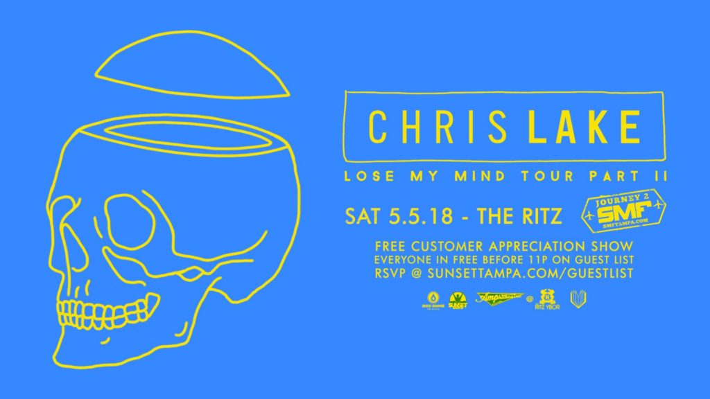 Chris Lake: Lose My Mind Tour Part II at Ritz Ybor, Tampa (Free Guest List) 3