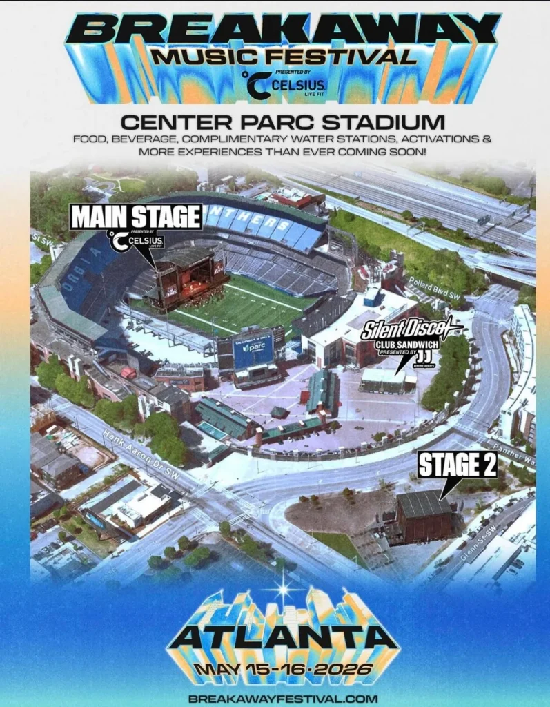 breakaway atlanta new stage layout